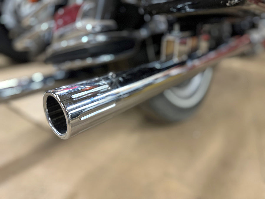 HARLEY FLT Shotgun Endrohr-Verlängerungssatz Passend für 1995-2016 FLT,