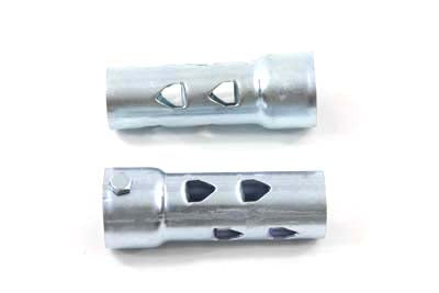 HARLEY Stahl 1-1/2 Zoll Auspuffdämpfer-Set Passend für 0- Custom, Anwendung für gerade Rohre