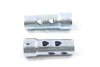 HARLEY Stahl 1-1/2 Zoll Auspuffdämpfer-Set Passend für 0- Custom, Anwendung für gerade Rohre