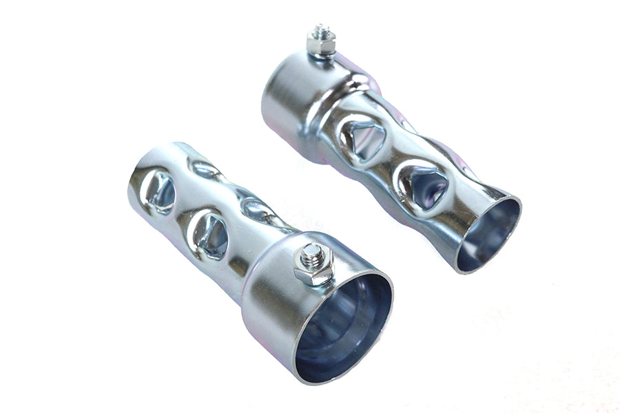 HARLEY Stahl 1-3/4 Zoll Rohrdämpfer-Set Passend für 0- Custom, Anwendung für 1-3/4 Zoll Rohre"