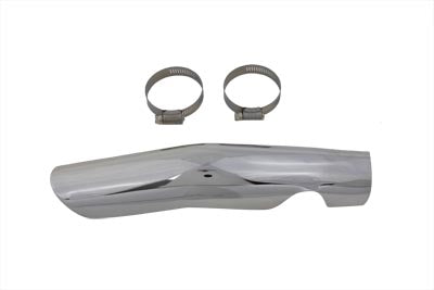 HARLEY Verchromtes Hitzeschutzblech hinten, passend für 1970-1984 FL,
