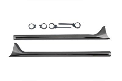 HARLEY 36 Zoll Straight Fishtail Kit Passend 0-  Custom, Anwendung für Drag- oder Doppelauspuffanlagen.