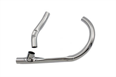 HARLEY Chrom Auspuffkrümmer-Set passend für 1937-1952 WL,