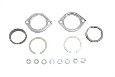 HARLEY Auspuffflansch-Kit Passend für 1984–2017 FXST, 1984–2016 FLT, 1984–1994 FXR, 1986–2017 FLST,