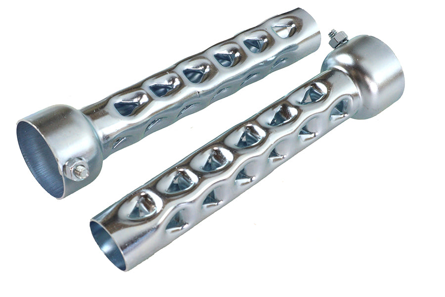 HARLEY Stahl 2 Zoll Rohrschalldämpfer Set passend für 0- Custom, Anwendung für gerade Rohre