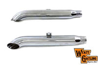 HARLEY Wyatt Gatling Turnout Slip-On Muffler Set fits 1980-2003 XL,