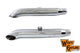 HARLEY Wyatt Gatling Turnout Slip-On Muffler Set fits 1980-2003 XL,