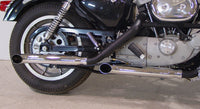 HARLEY ワイアットガトリング ターンアウト スリップオンマフラーセット 1980-2003 XL対応