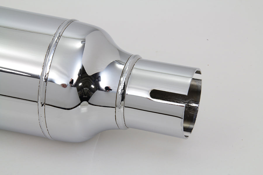 HARLEY 22 Zoll Zigarrenschalldämpfer Chrom Passend für 1958-1960 FL,