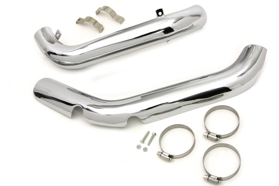 HARLEY Hitzeschildset für Auspuffrohre passend für 1970-1984 FLH,