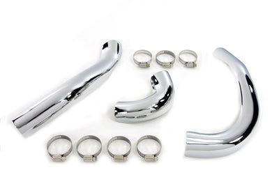 HARLEY Hitzeschild-Set für Doppelauspuffrohre, passend für 1980-1983 FLT,