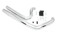HARLEY Wyatt Gatling Maxx Shot Exhaust Drag Pipe Set Passend für 1984-2006 FXST, 1986-2006 FLST, Mit oder