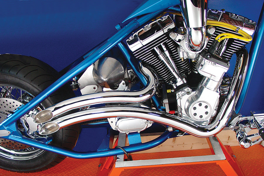 HARLEY Auspuff Drag Pipe Set Curve passend für FXST von 1986–2006,
