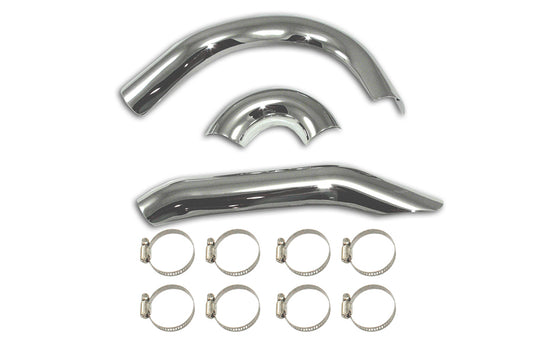 HARLEY Doppelauspuff Hitzeschild-Set passend für 1985-2006 FLT,