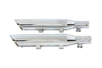 HARLEY Wyatt Gatling Down Slash Slip-On Endschalldämpfer Set Chrom passend für 2007-2013 XL,