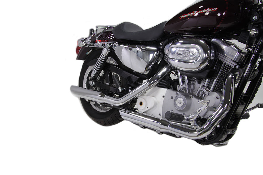 HARLEY Wyatt Gatling Down Slash Slip-On Muffler Set Chrome fits 2007-2013 XL,