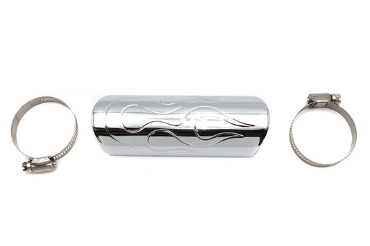 HARLEY Exhaust Heat Shield Flame Style Fits 0-  Custom, application
