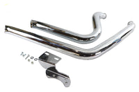 HARLEY Auspuff Drag Pipe Set Side Sweep passend für 1995-2005 FXD, 1995-2005 FXDWG,