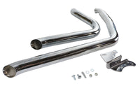 HARLEY Auspuff Drag Pipe Set Side Sweep passend für 1995-2005 FXD, 1995-2005 FXDWG,