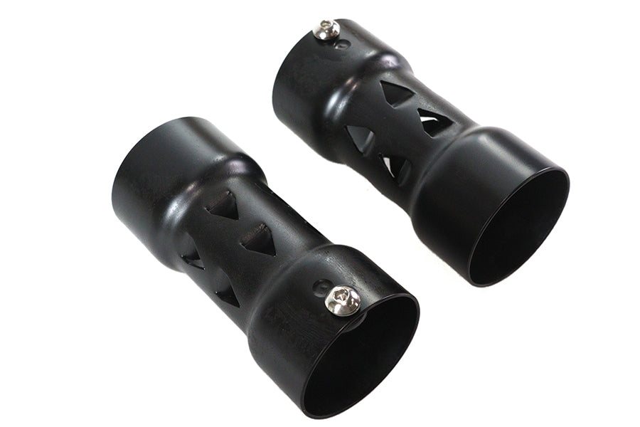 HARLEY V-Slot Stahlrohrdämpfersatz 2-1/4 Zoll für 0-Zoll Custom, Anwendung für gerade Rohre