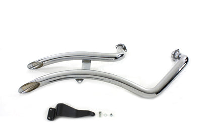 HARLEY XL Auspuff Drag Pipe Set Chrom Passend für 1986-2003 XL,