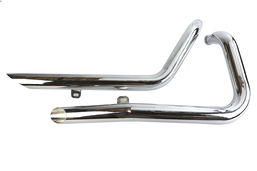 HARLEY Auspuff Drag Pipe Set Side Slash Style passend für XL Modelle von 1986-2003,
