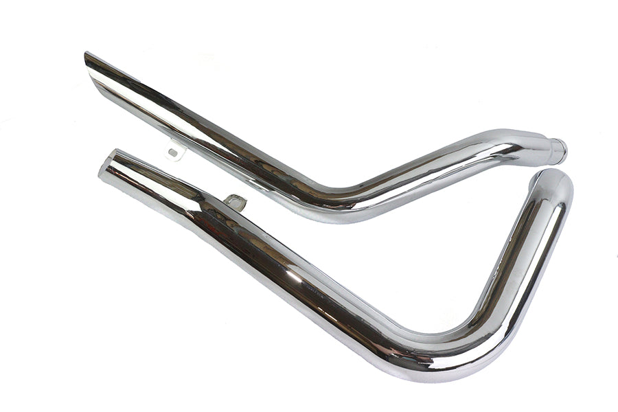 HARLEY Auspuff Drag Pipe Set Side Slash Style passend für XL Modelle von 1986-2003,