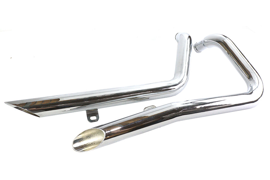 HARLEY Auspuff Drag Pipe Set Side Slash Style passend für XL Modelle von 1986-2003,