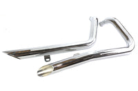 HARLEY Auspuff Drag Pipe Set Side Slash Style passend für XL Modelle von 1986-2003,