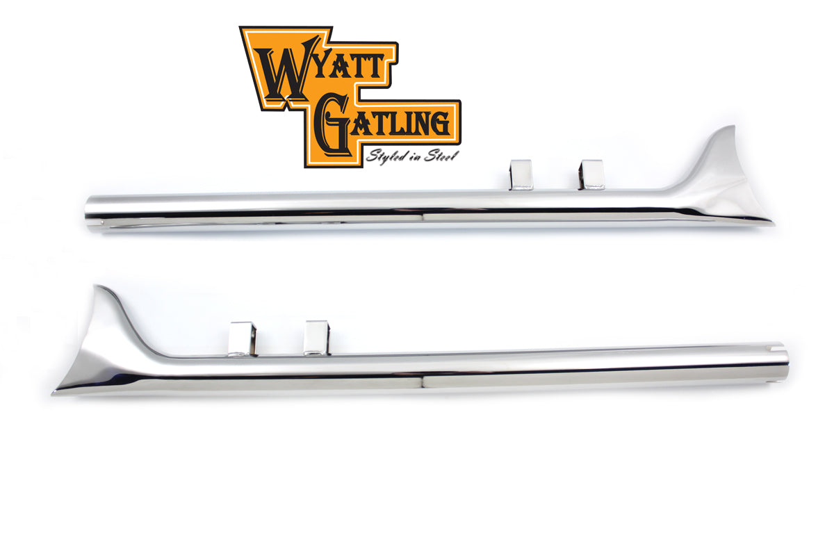 HARLEY Wyatt Gatling 33 inch Straight Fishtail Set fits 1995-2016 FLT,