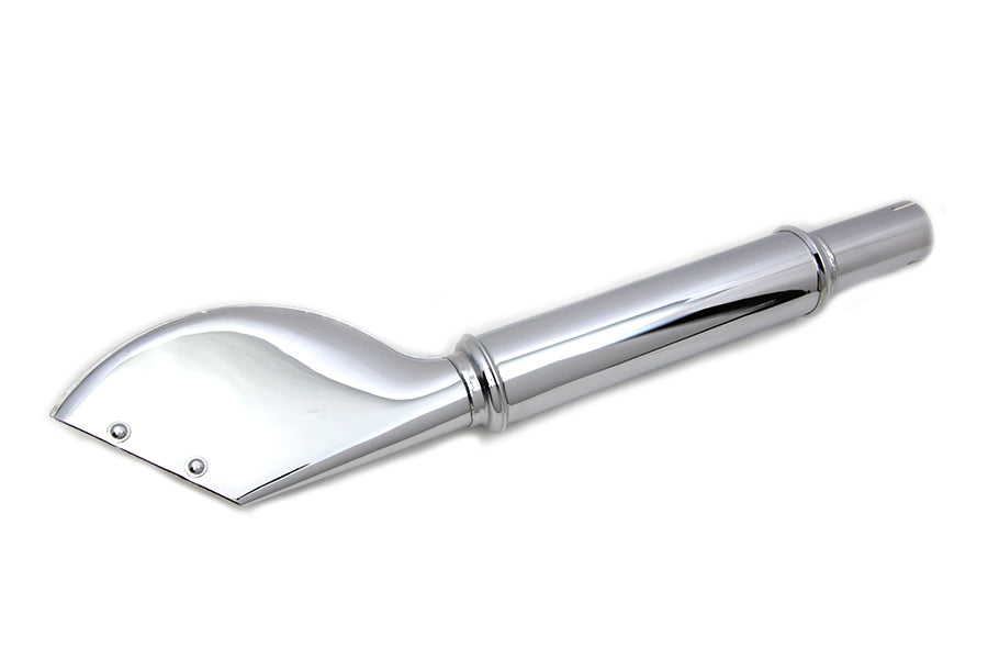 HARLEY 24 Zoll Flash Gordon Fishtail Auspuff passt 0- Custom, Anwendung für 1-3/4 Zoll Auspuffrohre