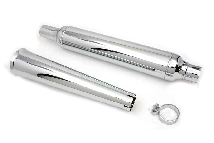 HARLEY Chrom-Schalldämpfer mit Megaphon-Endstück passend für FL Modelle von 1958-1984,