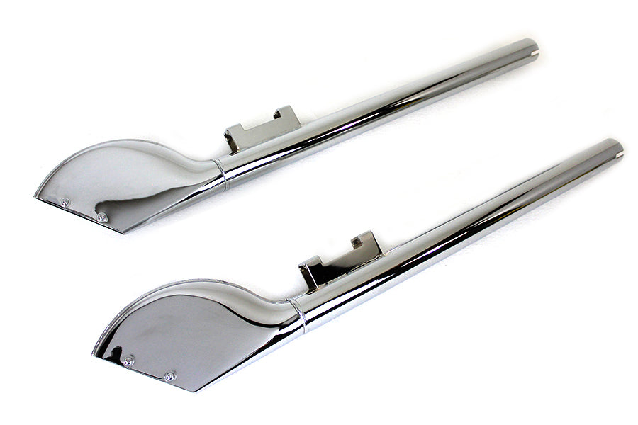 HARLEY Batique Style Auspuffrohr-Set Chrom passend für 1995-2016 FLT,