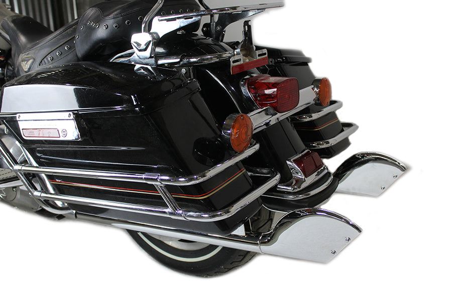 HARLEY Batique Style Auspuffrohr-Set Chrom passend für 1995-2016 FLT,