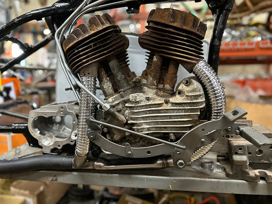 HARLEY Flexibler Auspuffschutz Passend für 1936-1952 WL, 1933-1973 G,