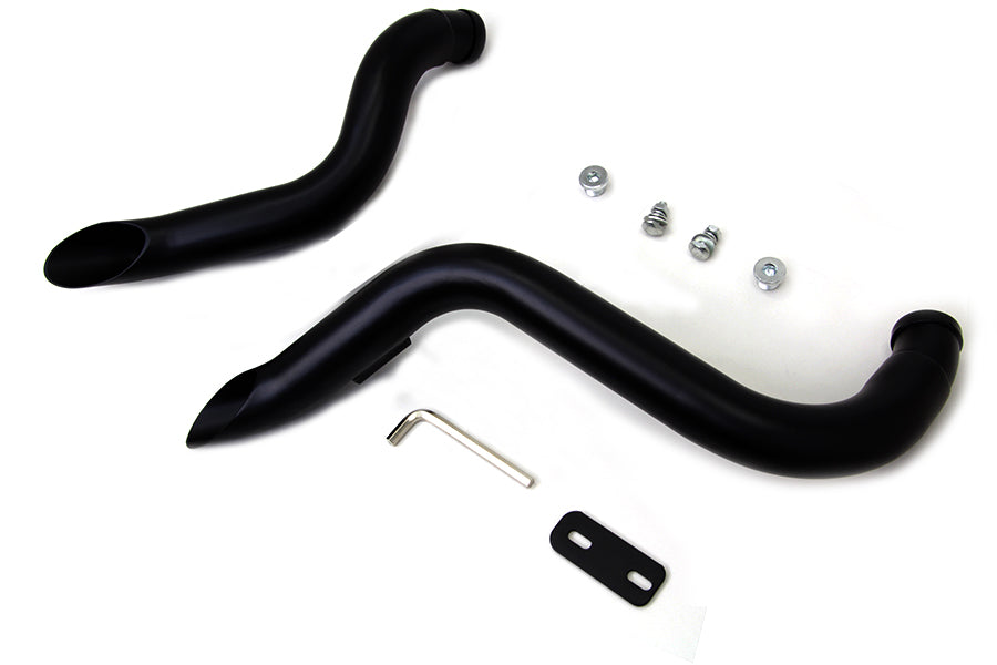 HARLEY Wyatt Gatling Down Draft Exhaust Header Set fits 1986-2017 FX,  1986-2017 FL,  1986-2013 XL,  1991-2017 FXD,