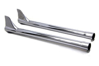 HARLEY 30 Zoll gerades Auspuffrohr mit Bronx Endstück-Set Passend für 0- Custom, Anwendung für 1-3/4 Rohr