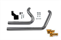 HARLEY Wyatt Gatling Drag Exhaust Pipe Set Short Stuff Style fits 1984-2006 FXST,