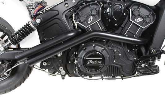 HARLEY Indian Scout Drag Pipe Set Schwarz Passend für Scout ab 2015,