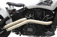 HARLEY Indian Scout Drag Pipe Set Schwarz Passend für Scout ab 2015,