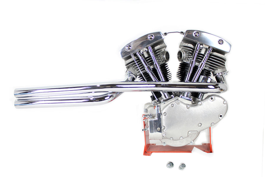 HARLEY Shovelhead Exhaust Straight Pipe Set Chrome Shotgun fits 1966-1984 FL,   1971-1984 FX,