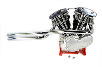 HARLEY Shovelhead Exhaust Straight Pipe Set Chrome Shotgun fits 1966-1984 FL,   1971-1984 FX,