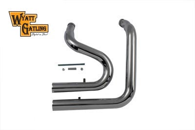 HARLEY Wyatt Gatling Exhaust Drag Pipe Set Stack Type fits 1984-2006 FXST,