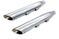 HARLEY Wyatt Gatling Chrome Slash Muffler Set fits 2014-UP XL,