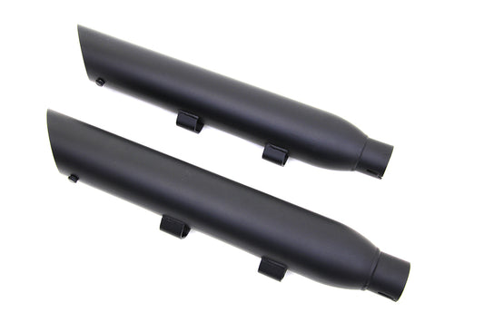 HARLEY Wyatt Gatling Black Slash Muffler Set fits 2014-UP XL,