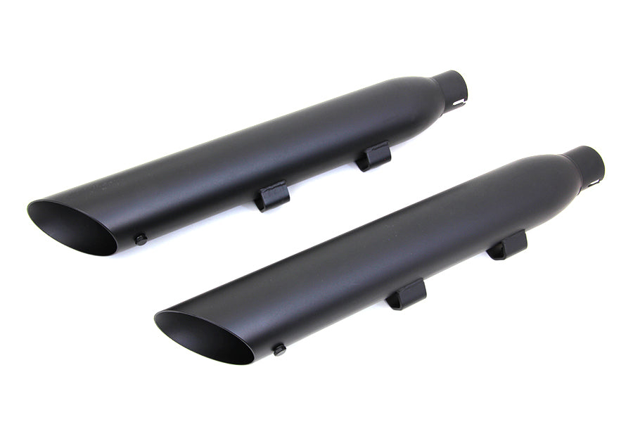 HARLEY Wyatt Gatling Black Slash Muffler Set fits 2014-UP XL,