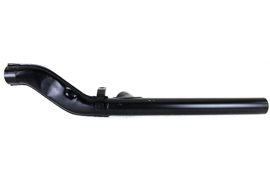 HARLEY Flachkrümmer und Y-Auspuffverbinder Kombi Schwarz Passend für 1965-1969 FL,