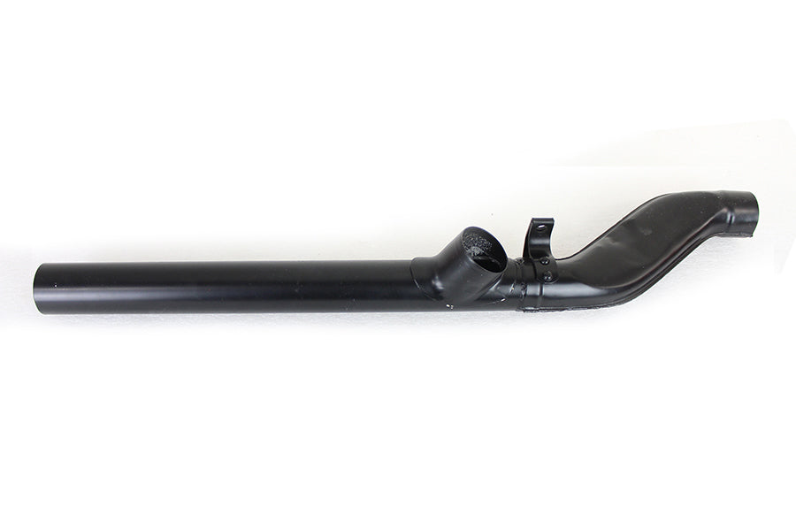 HARLEY Flachkrümmer und Y-Auspuffverbinder Kombi Schwarz Passend für 1965-1969 FL,