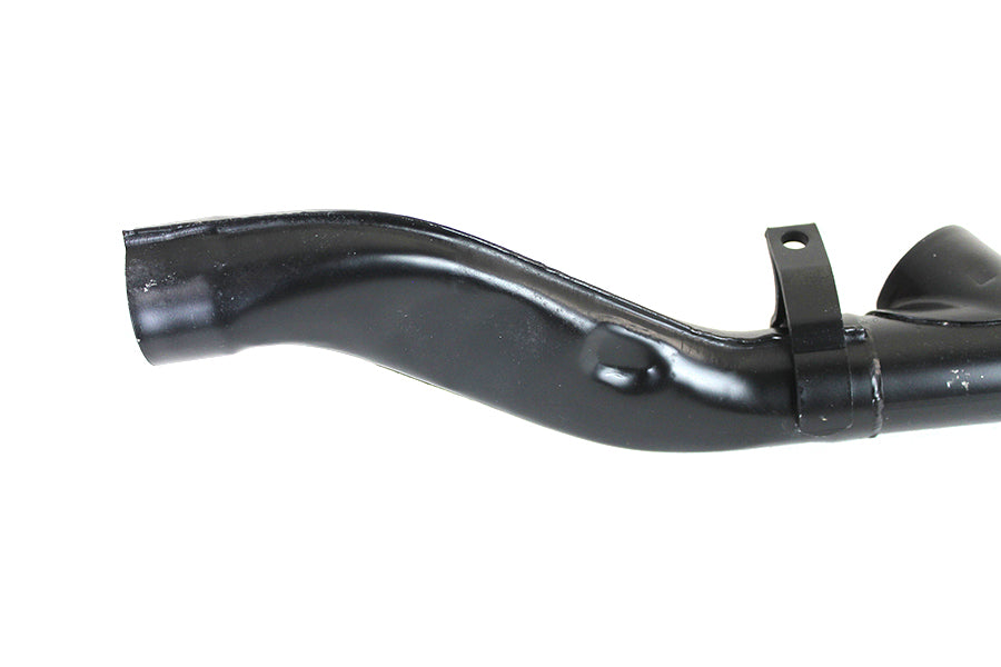 HARLEY Flachkrümmer und Y-Auspuffverbinder Kombi Schwarz Passend für 1965-1969 FL,