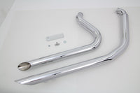 HARLEY Wyatt Gatling Exhaust Drag Pipe Set Side Slash Shorty fits 1984-2006 FXST,